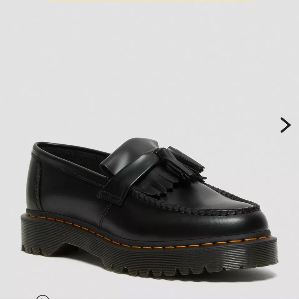 Dr. Martens Black Leather Wedges
